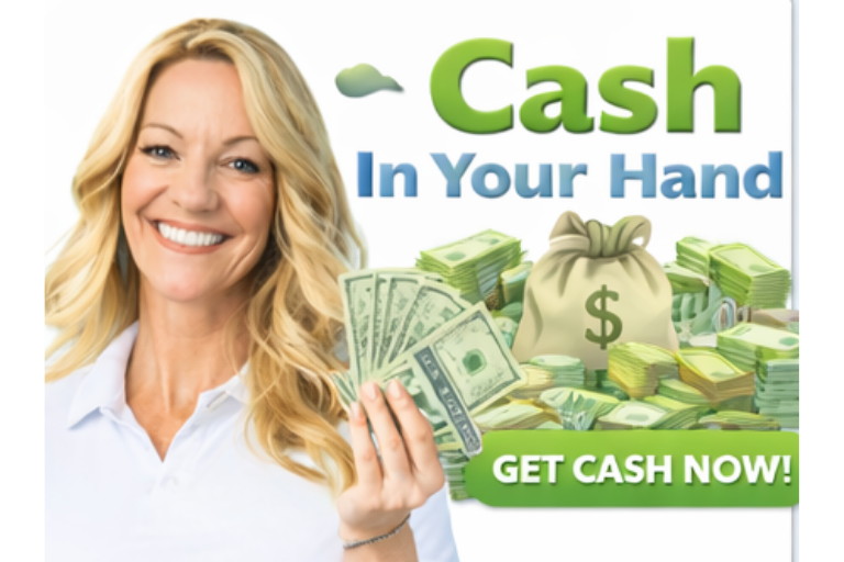 Homeowner receiving cash after selling a mobile or manufactured home.